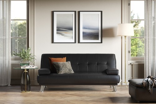 Seater sofa bed faux - bed,