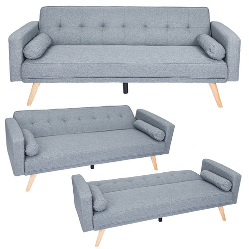 Sofa bed faux leather - faux,