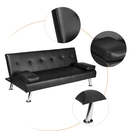 Sofa bed faux leather - bed,