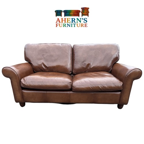 Brown leather laura - brown,