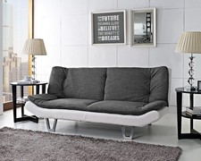 3 Seater Sofa Bed Charcoal &