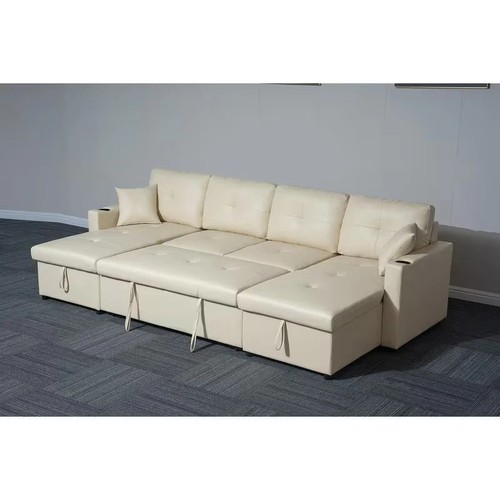 Seater faux leather shape - u,