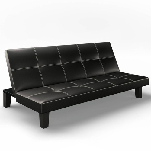 Seater sofa bed fabric faux - bed,